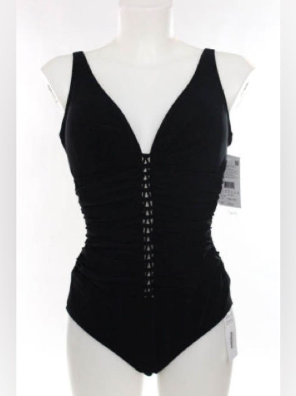 Profile By Gottex Black Ruched One-Piece Swimsuit
